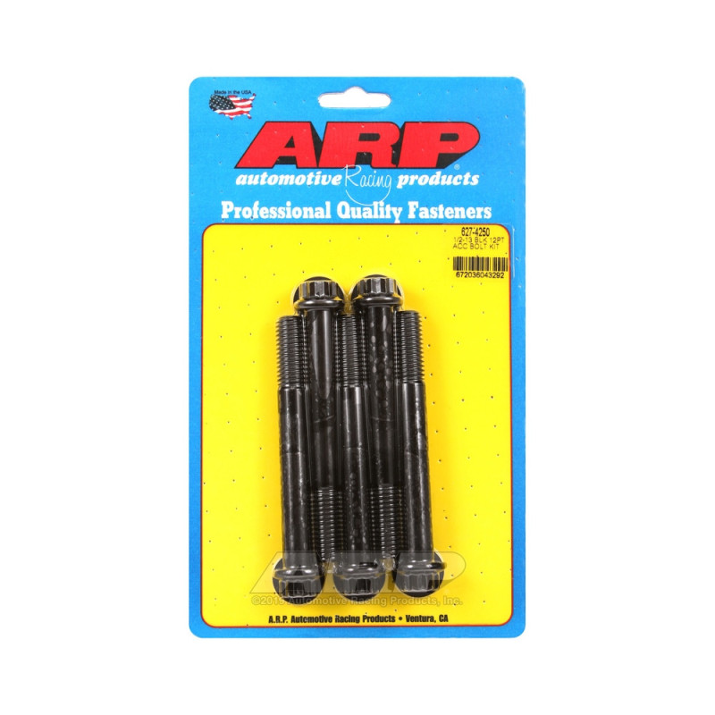 Set de șuruburi și piulițe universale ARP 1/2-13 – Black Oxyde, 12 capete x 5 - ARP-627-4250 - 627-4250 - 3666618192963
